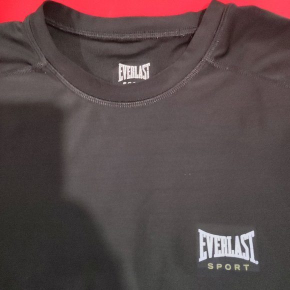 Everlast activewear black T-shirt men's size L - Picture 2 of 6